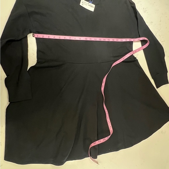Zara Black Long Sleeve A-Line Dress - Picture 9 of 10